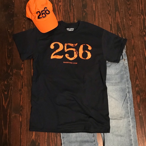 Orange and blue 256 t-shirt - Picture 2 of 2